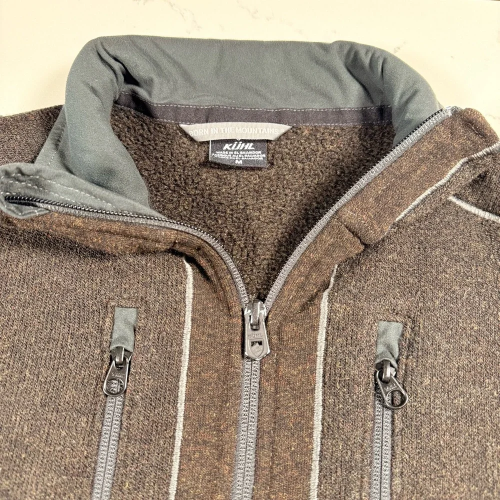 Kuhl‎ Interceptr Men’s Charcoal/Brown Full Zip - Picture 4 of 7